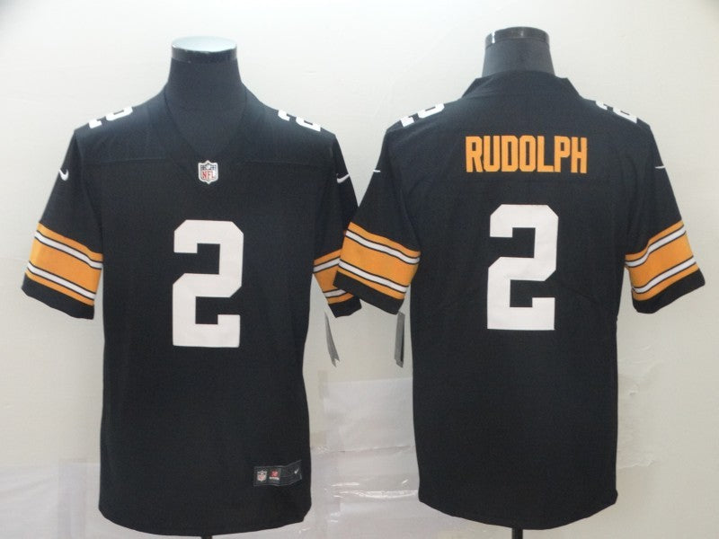 Men's Pittsburgh Steelers Mason Rudolph Black Player Game Jersey football jersey product view 1