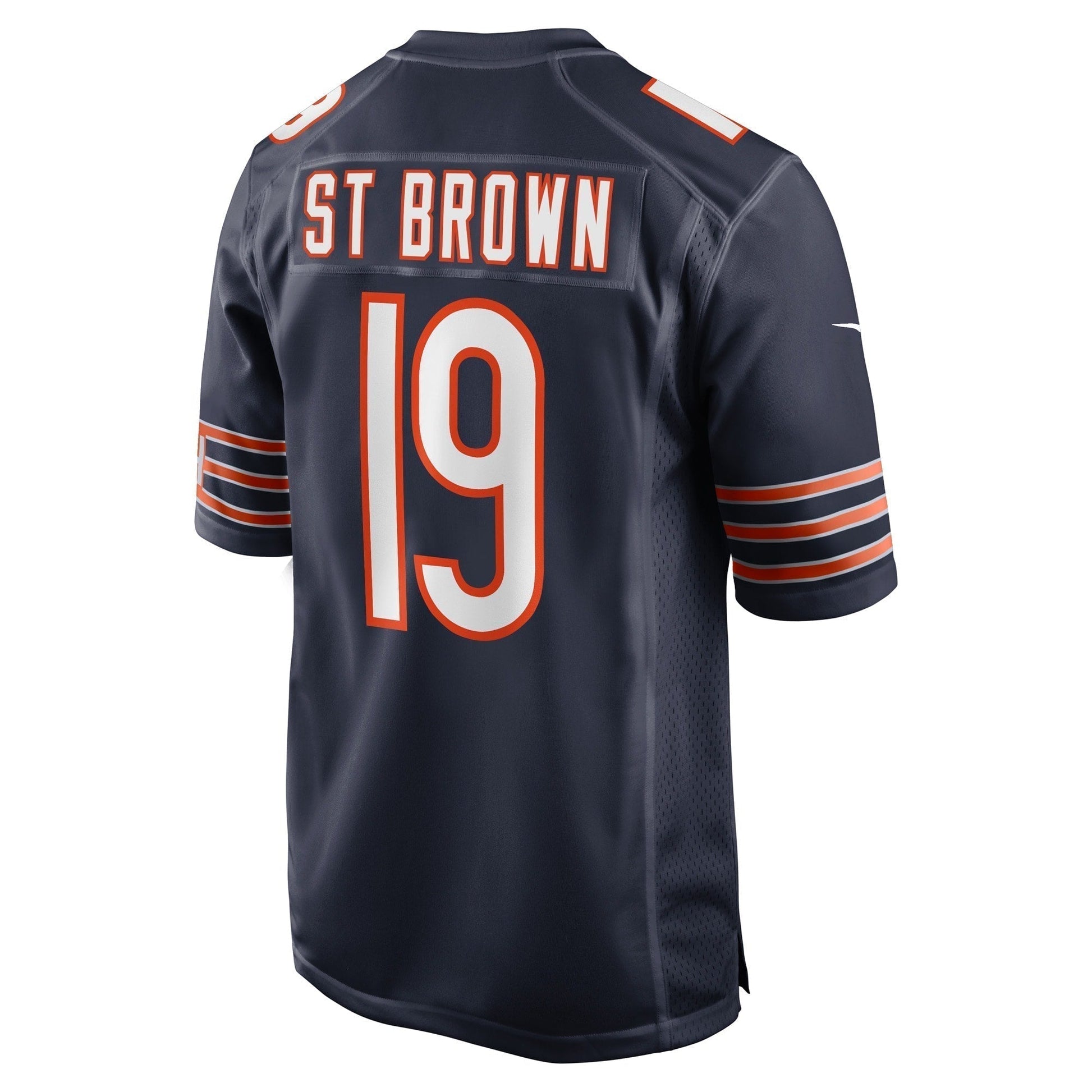 Equanimeous St. Brown Chicago Bears Game Jersey - Navy football jersey product view 3