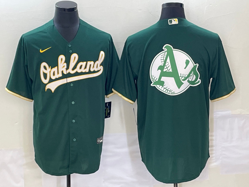 Men's Oakland Athletics Kelly Green Alternate Replica Team Jersey baseball jersey product view 1