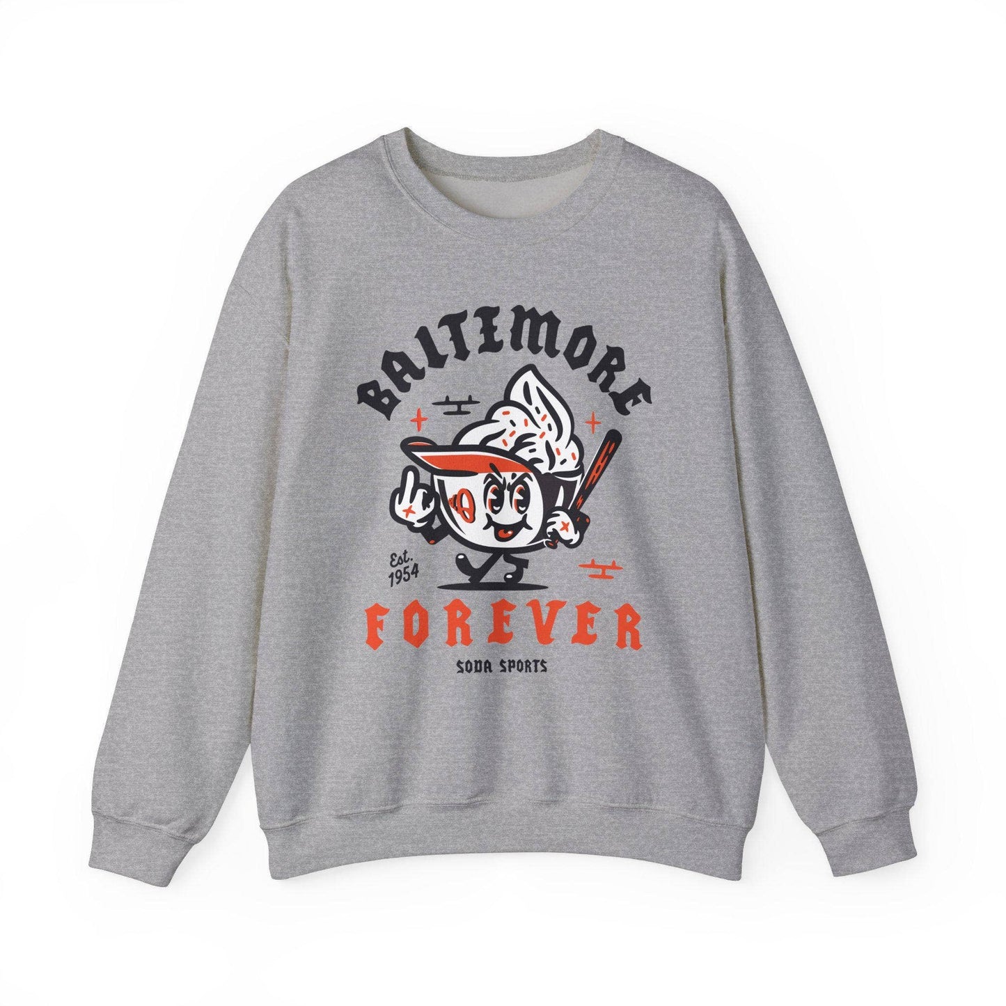 Baltimore Orioles Mlb Crewneck Jumper Sweatshirt Unisex T-shirt, Sweatshirt, Hoodie, Long Sleeve Tee - T-Shirt, Sweatshirt, Hoodie