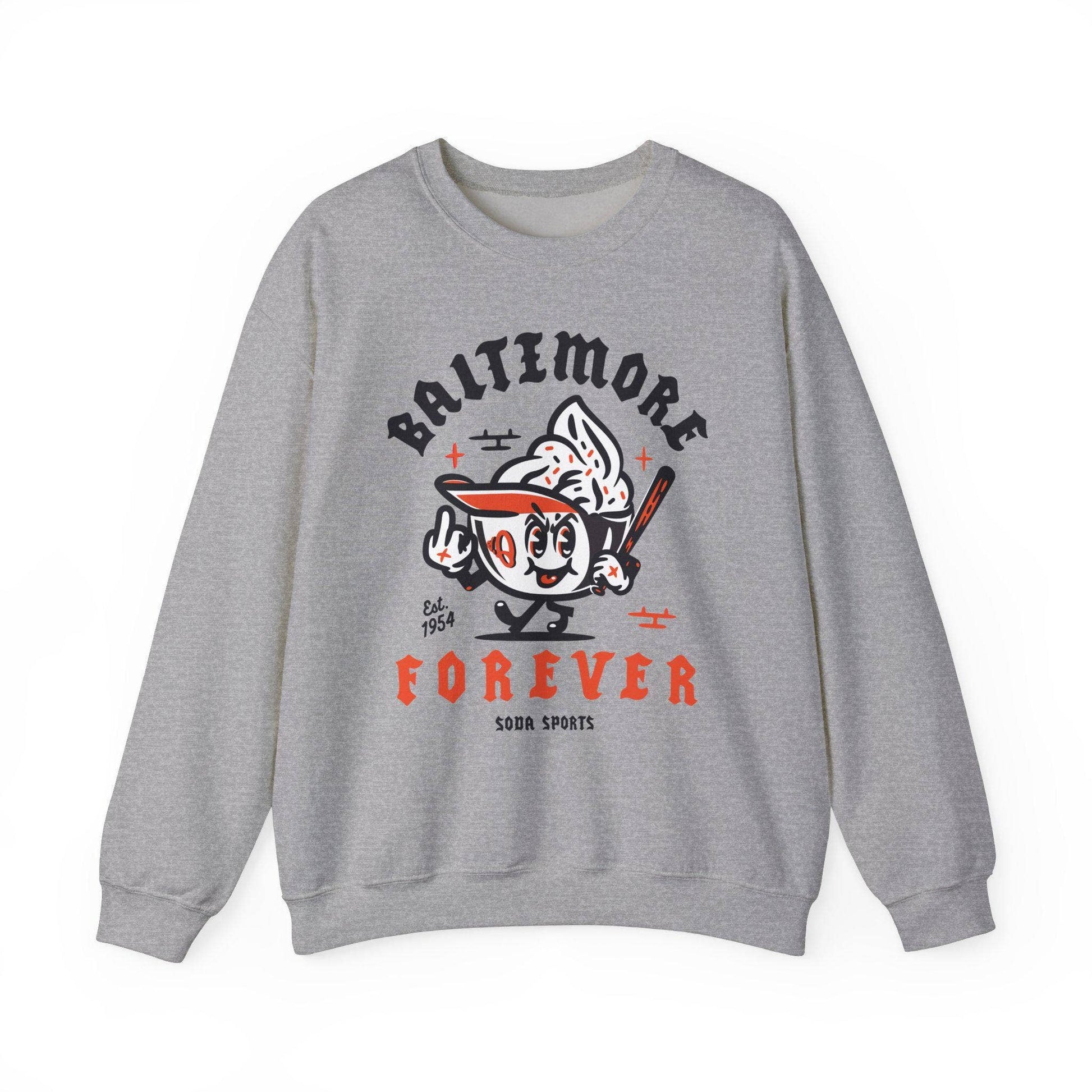 Baltimore Orioles Mlb Crewneck Jumper Sweatshirt Unisex T-shirt, Sweatshirt, Hoodie, Long Sleeve Tee - T-Shirt, Sweatshirt, Hoodie