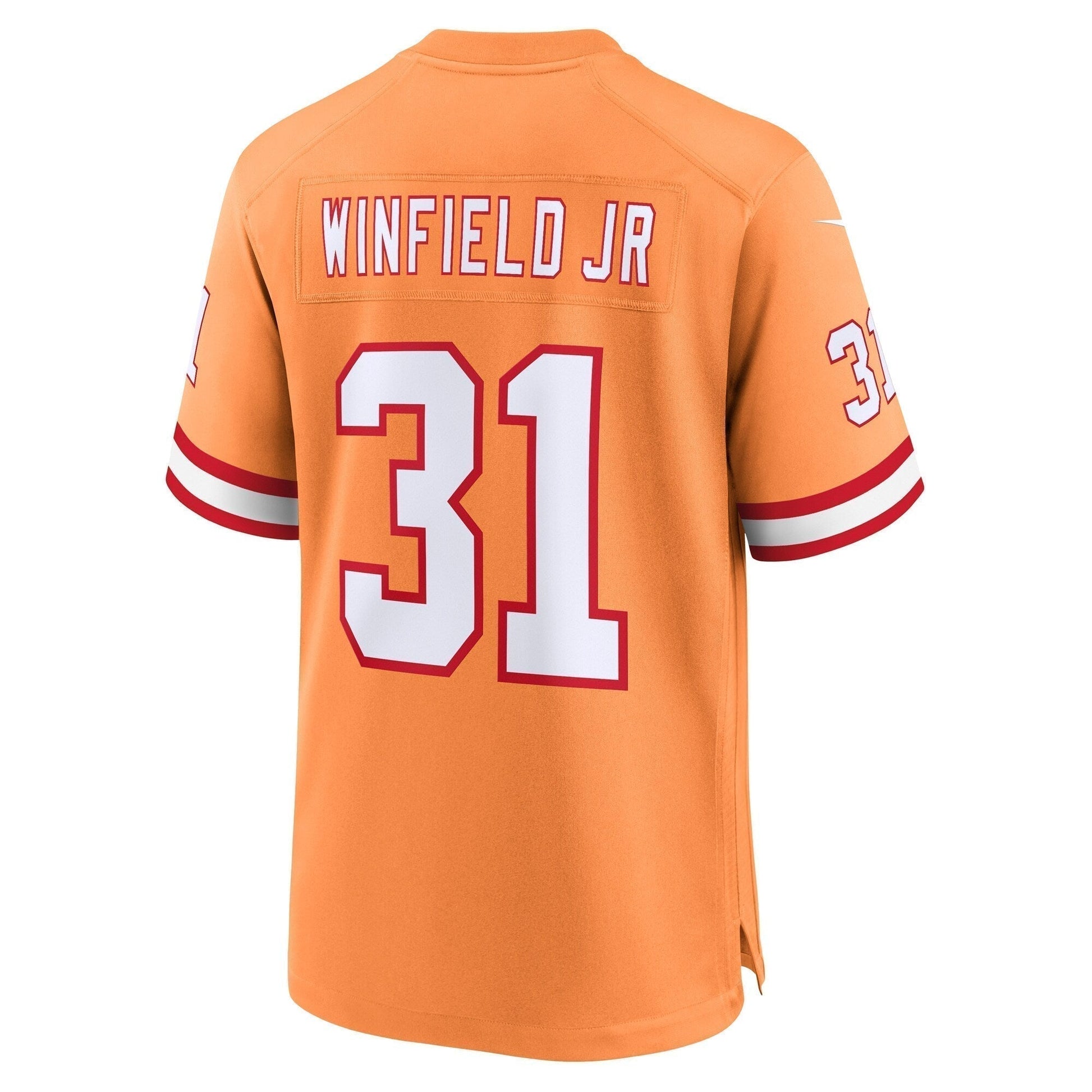 Antoine Winfield Jr. Tampa Bay Buccaneers Throwback Game Jersey - Orange football jersey product view 3