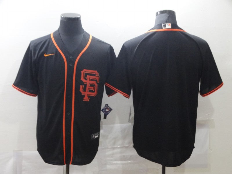 Men's San Francisco Giants Black Alternate Replica Blank Jersey1 baseball jersey product view 1
