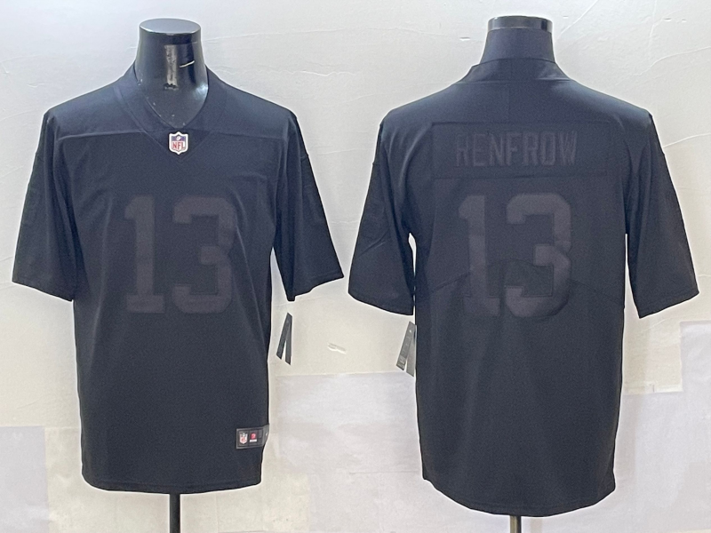 Men's Las Vegas Raiders Hunter Renfrow #13 Black Player Jersey football jersey product view 1