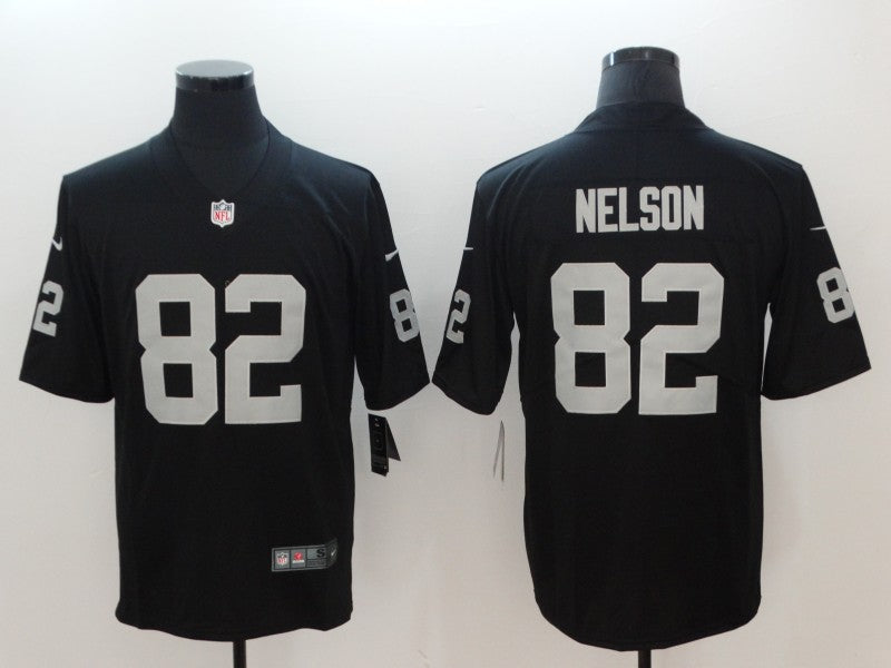 Men's Las Vegas Raiders Jordy Nelson Black Game Player Jersey football jersey product view 1