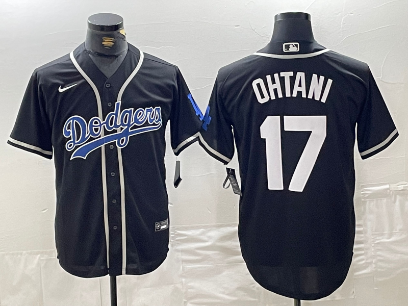 Men's Los Angeles Dodgers Joe Kelly Black Replica Player Jersey baseball jersey product view 1