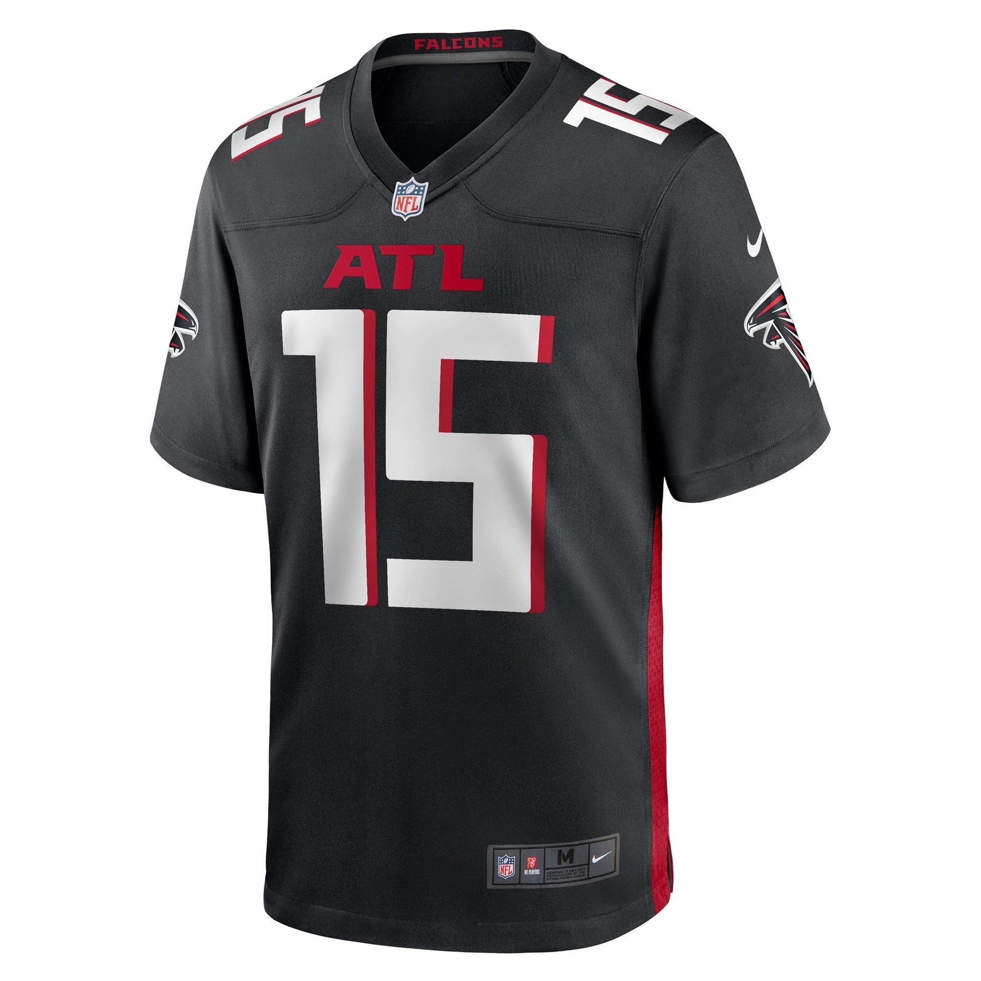 Van Jefferson Atlanta Falcons Game Jersey - Black football jersey product view 2