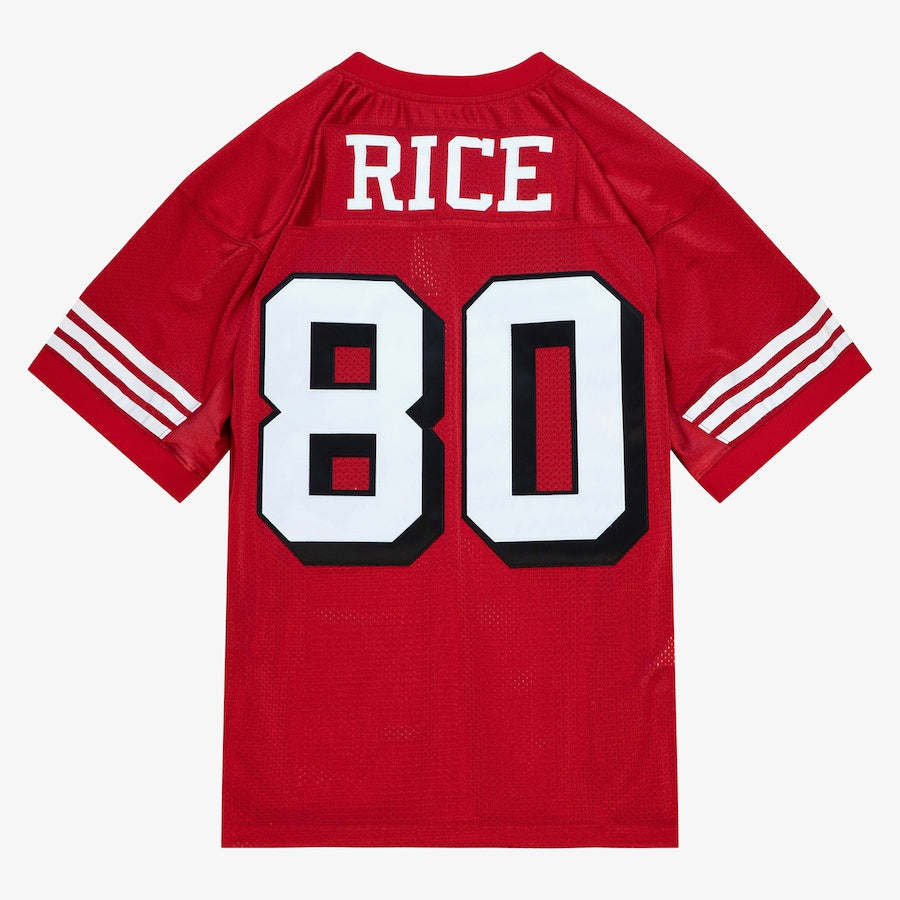Men's Jerry Rice Scarlet San Francisco 49ers 1994 Authentic Jersey football jersey product view 2