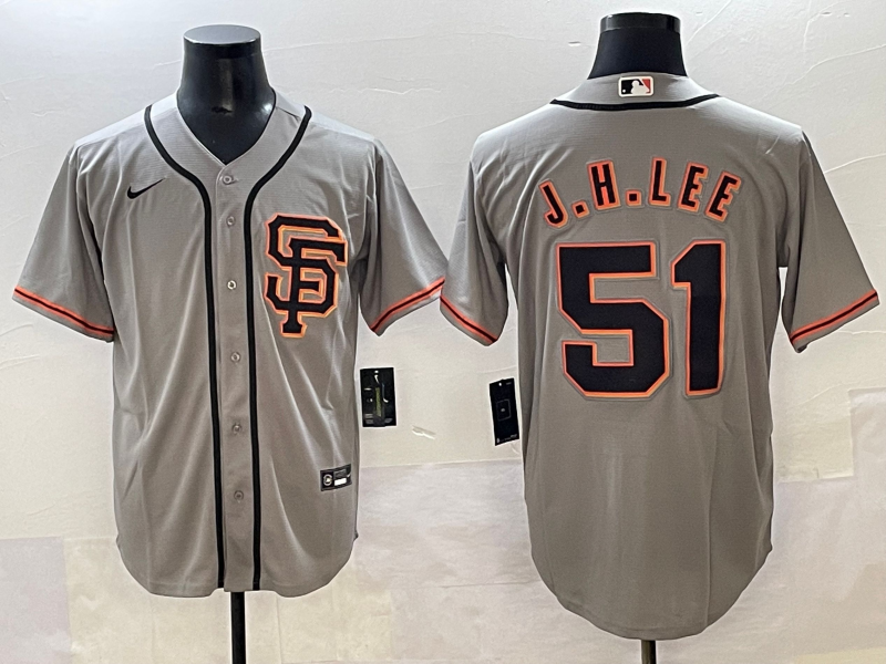 Men's San Francisco Giants Jung Hoo Lee Gray Limited Player Jersey baseball jersey product view 1
