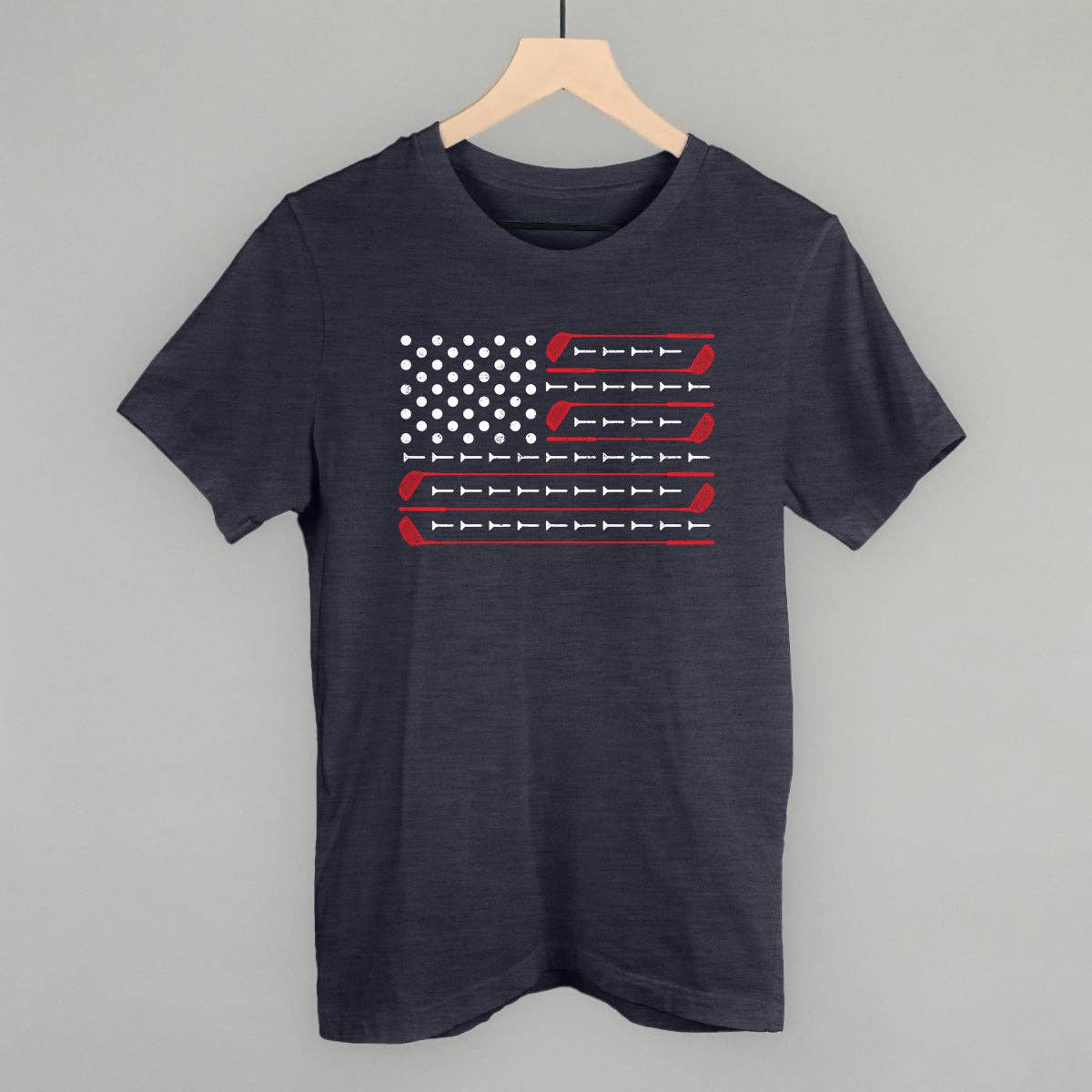 Golf American Flag Unisex T-shirt, Sweatshirt, Hoodie, Long Sleeve Tee - T-Shirt, Sweatshirt, Hoodie
