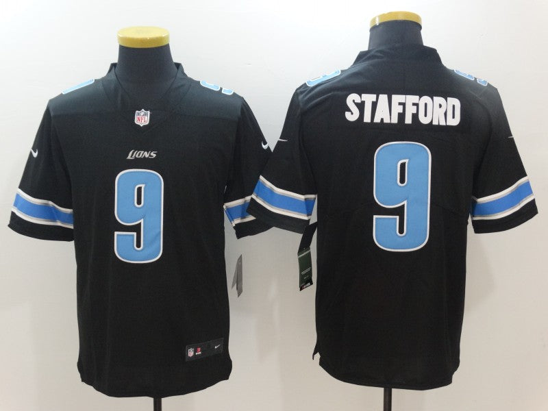 Men's Detroit Lions Matthew Stafford Black Game Jersey football jersey product view 1