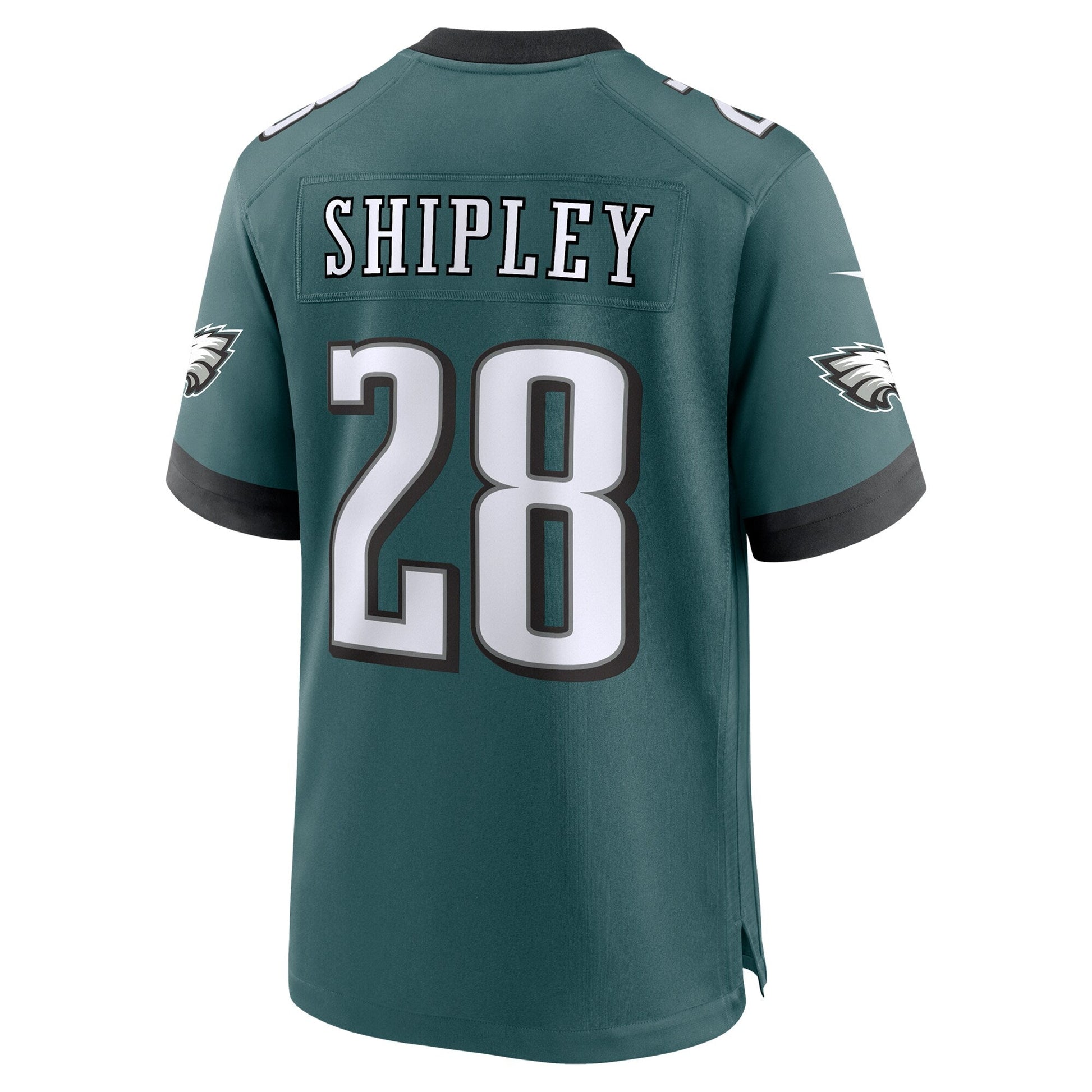 Will Shipley Philadelphia Eagles Team Game Jersey - Midnight Green football jersey product view 3