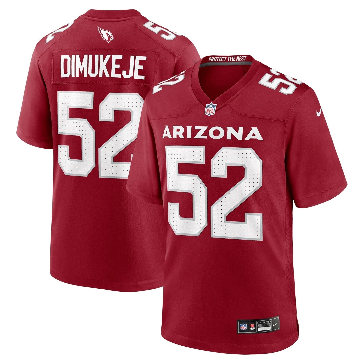 Victor Dimukeje Arizona Cardinals Team Game Jersey - Cardinal football jersey product view 1