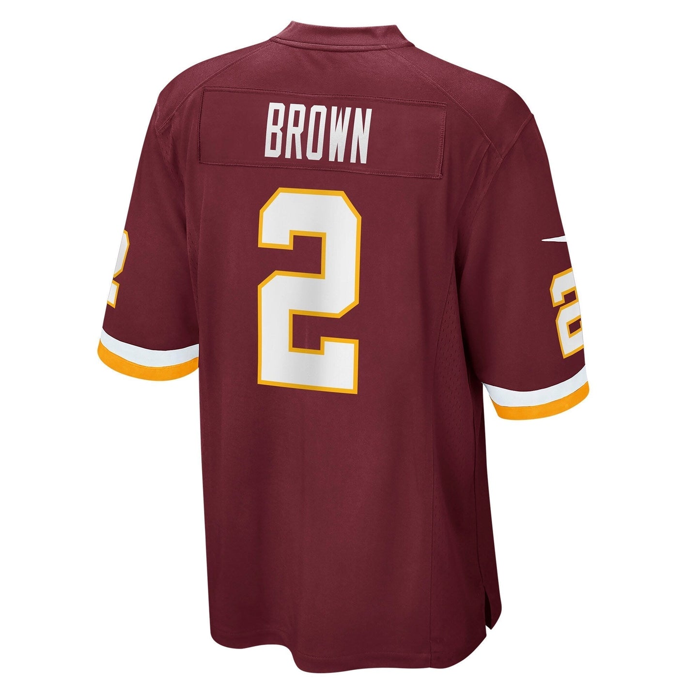 Dyami Brown Washington Football Team Game Jersey - Burgundy football jersey product view 3