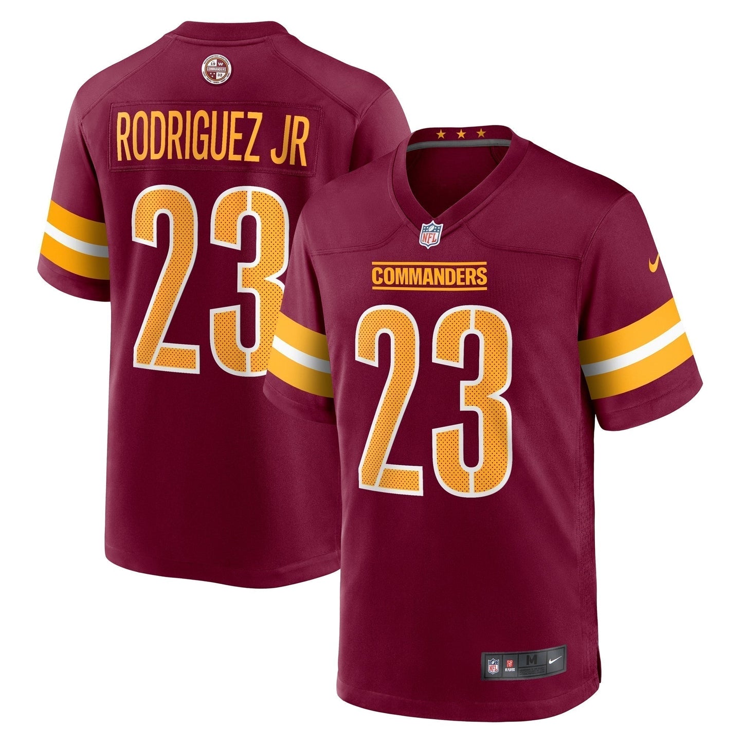 Chris Rodriguez Jr. Washington Commanders Team Game Jersey - Burgundy football jersey product view 1