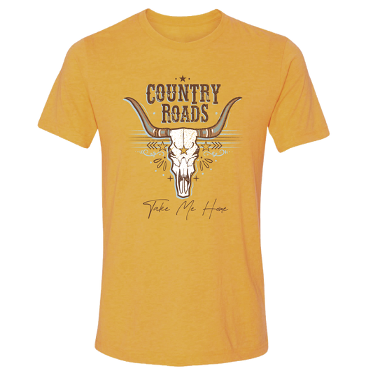 158 Country Roads-Heather Mustard Unisex T-shirt, Sweatshirt, Hoodie, Long Sleeve Tee - T-Shirt, Sweatshirt, Hoodie