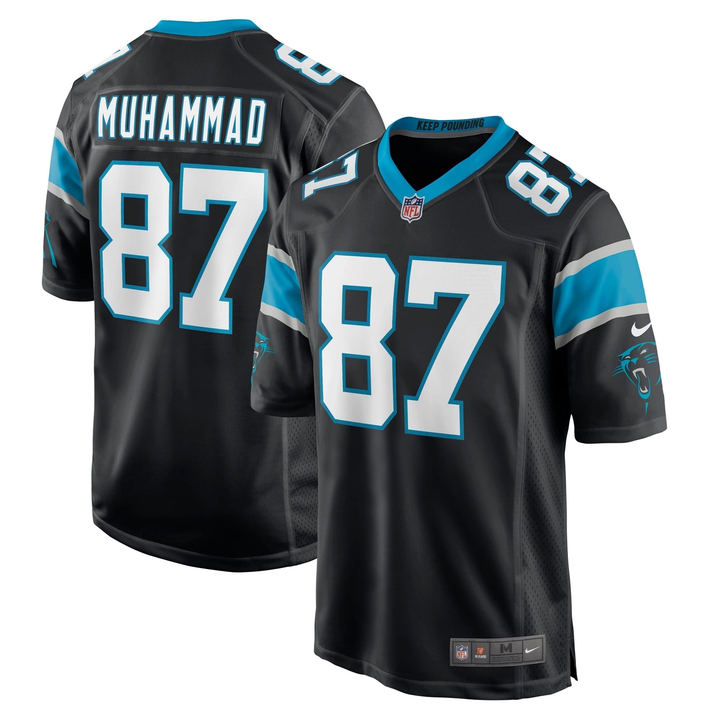 Muhsin Muhammad Carolina Panthers Retired Jersey - Black football jersey product view 1