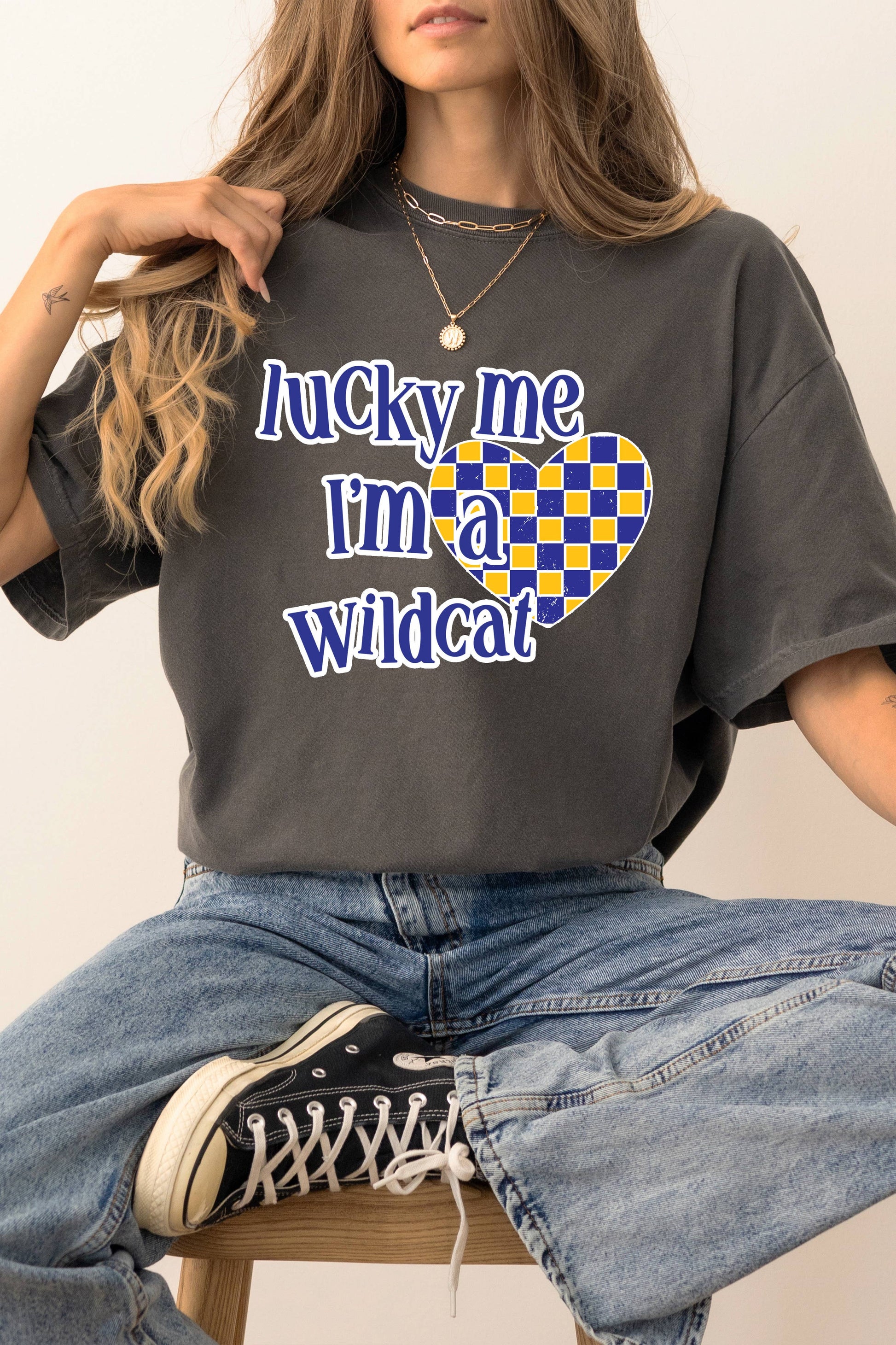 Custom How Lucky School Spirit Graphic Tee Unisex T-shirt, Sweatshirt, Hoodie, Long Sleeve Tee - T-Shirt, Sweatshirt, Hoodie
