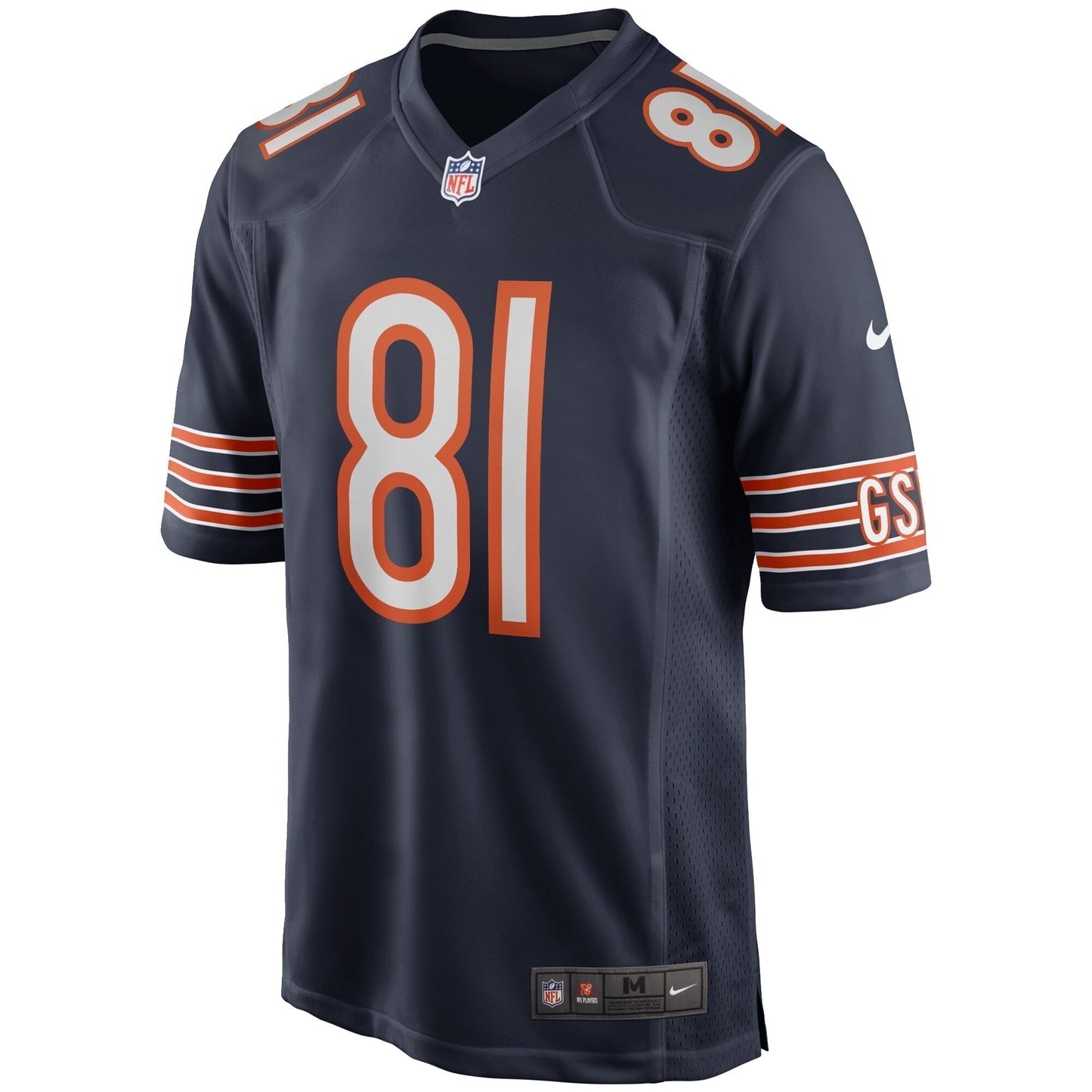 Doug Atkins Chicago Bears Game Retired Jersey - Navy football jersey product view 2