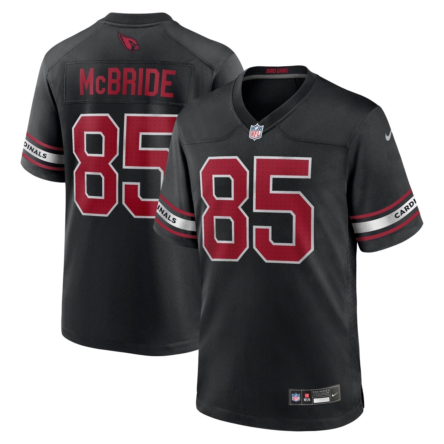Trey McBride Arizona Cardinals Alternate Game Jersey - Black football jersey product view 1