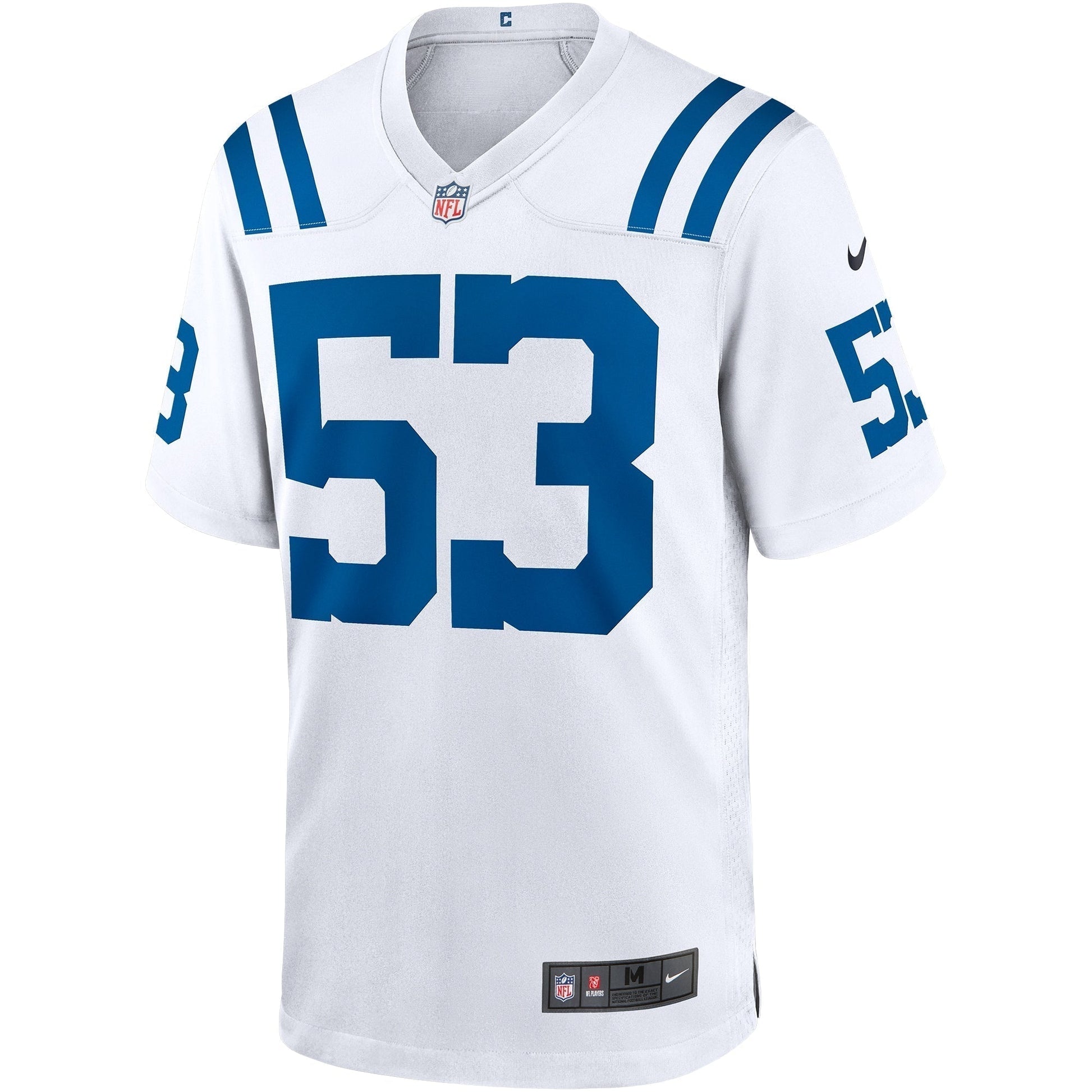 Shaquille Leonard Indianapolis Colts Game Jersey - White football jersey product view 2