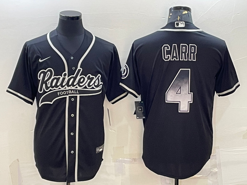 Men's Las Vegas Raiders Derek Carr Black Game Player Jersey Joint Edition football jersey product view 1