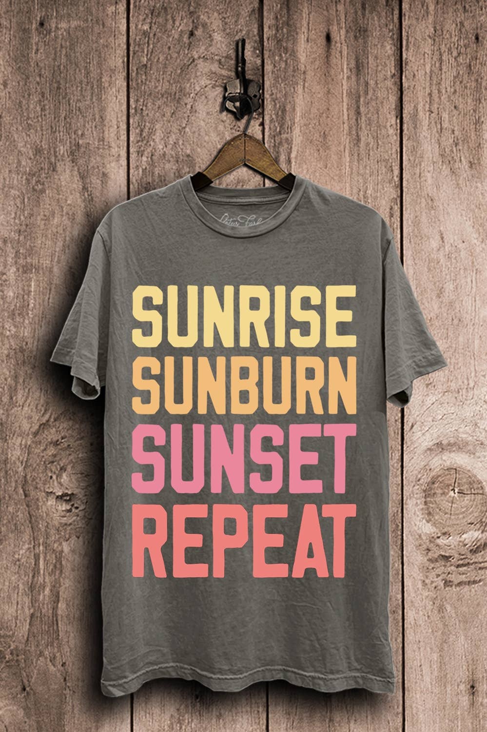 Sunrise Sunburn Sunset Repeat Graphic Top Unisex T-shirt, Sweatshirt, Hoodie, Long Sleeve Tee - T-Shirt, Sweatshirt, Hoodie