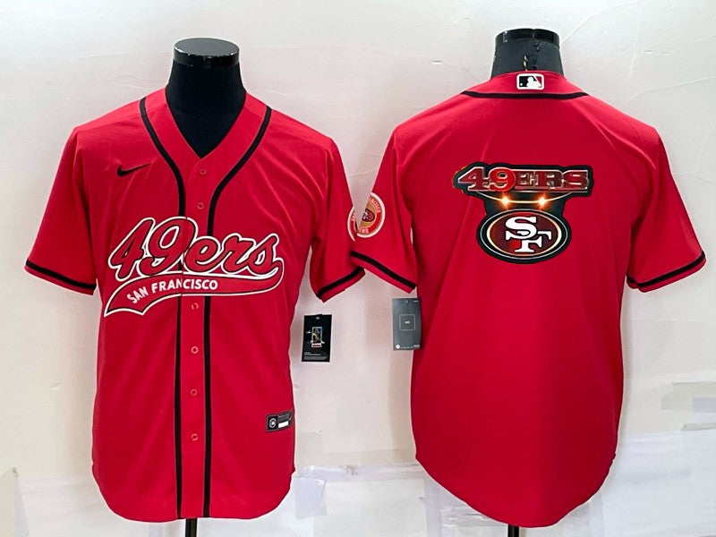 Men's San Francisco 49ers Red Game Jersey football jersey product view 1