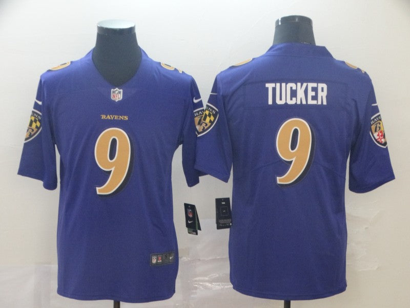 Men's Baltimore Ravens Justin Tucker Purple Alternate Game Jersey football jersey product view 1