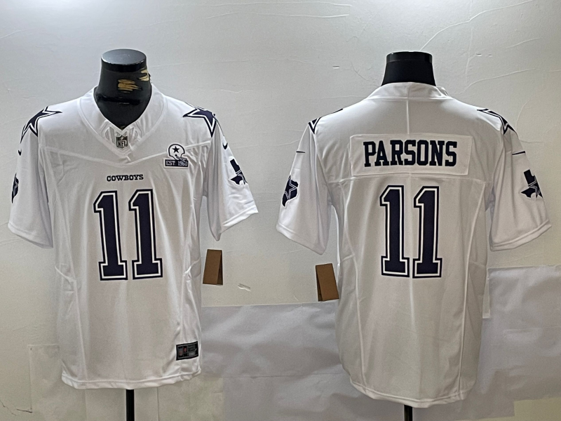 Men's Dallas Cowboys Micah Parsons White Alternate Game Team Jersey football jersey product view 1
