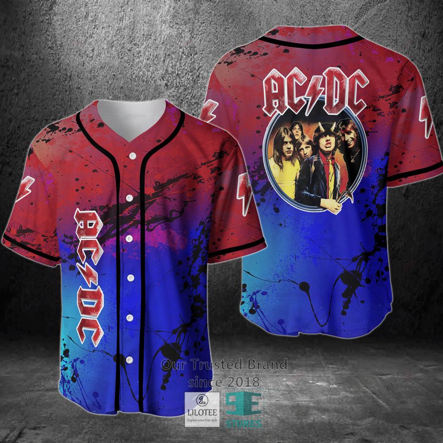 Acdc Baseball Jersey Unisex T-shirt, Sweatshirt, Hoodie, Long Sleeve Tee - T-Shirt, Sweatshirt, Hoodie