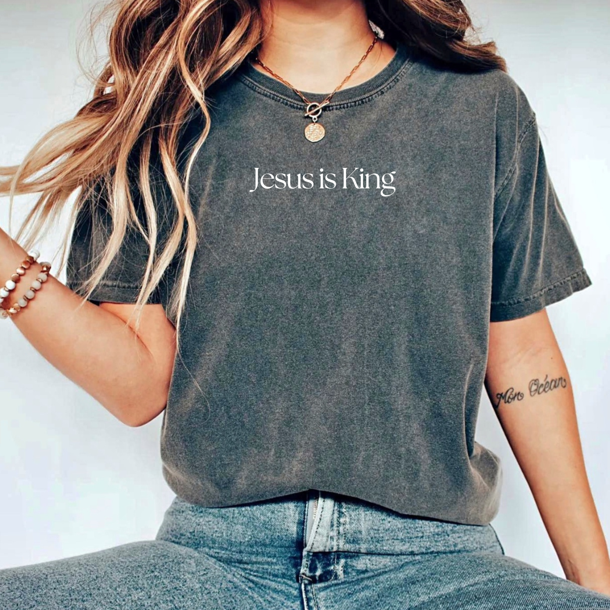 Jesus Is King Comfort Colors Heavyweight Easter T-Shirt Unisex T-shirt, Sweatshirt, Hoodie, Long Sleeve Tee - T-Shirt, Sweatshirt, Hoodie