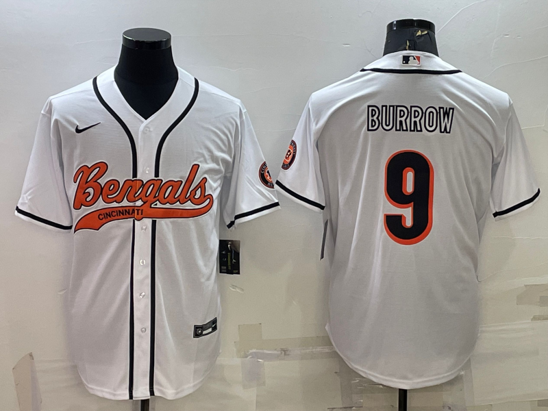 Men's Cincinnati Bengals Joe Burrow White Fashion Game Jersey football jersey product view 1