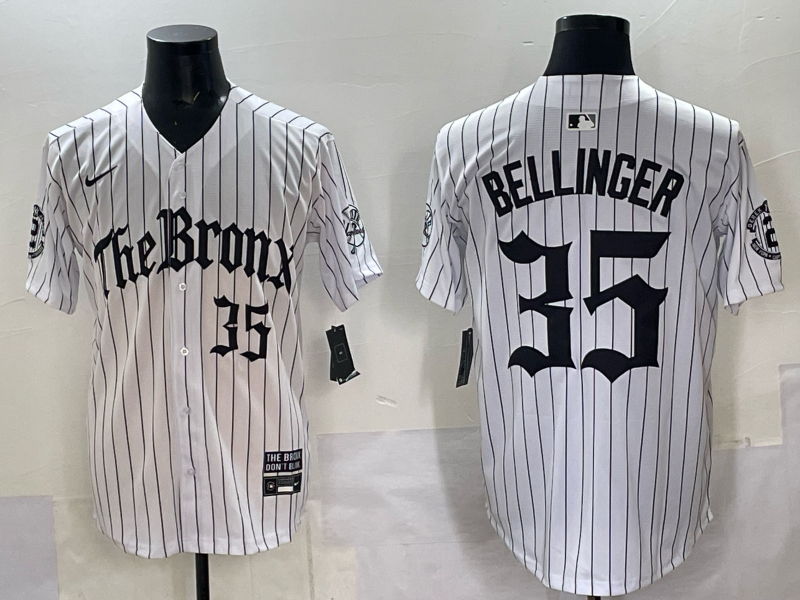 Men's New York Yankees Cody Bellinger White Replica Team Jersey baseball jersey product view 1