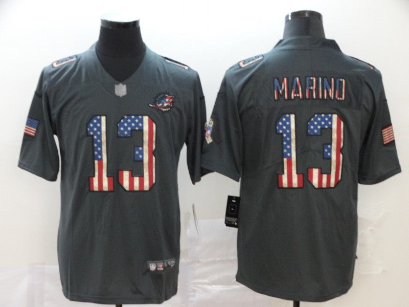 Men's Miami Dolphins Dan Marino #13 Black Alternate Player Game Jersey1 football jersey product view 1