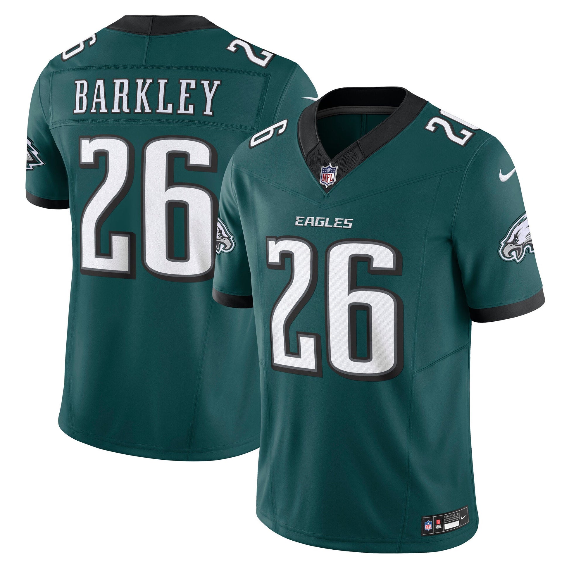 Saquon Barkley Midnight Green Philadelphia Eagles Vapor F.U.S.E. Limited Jersey football jersey product view 1