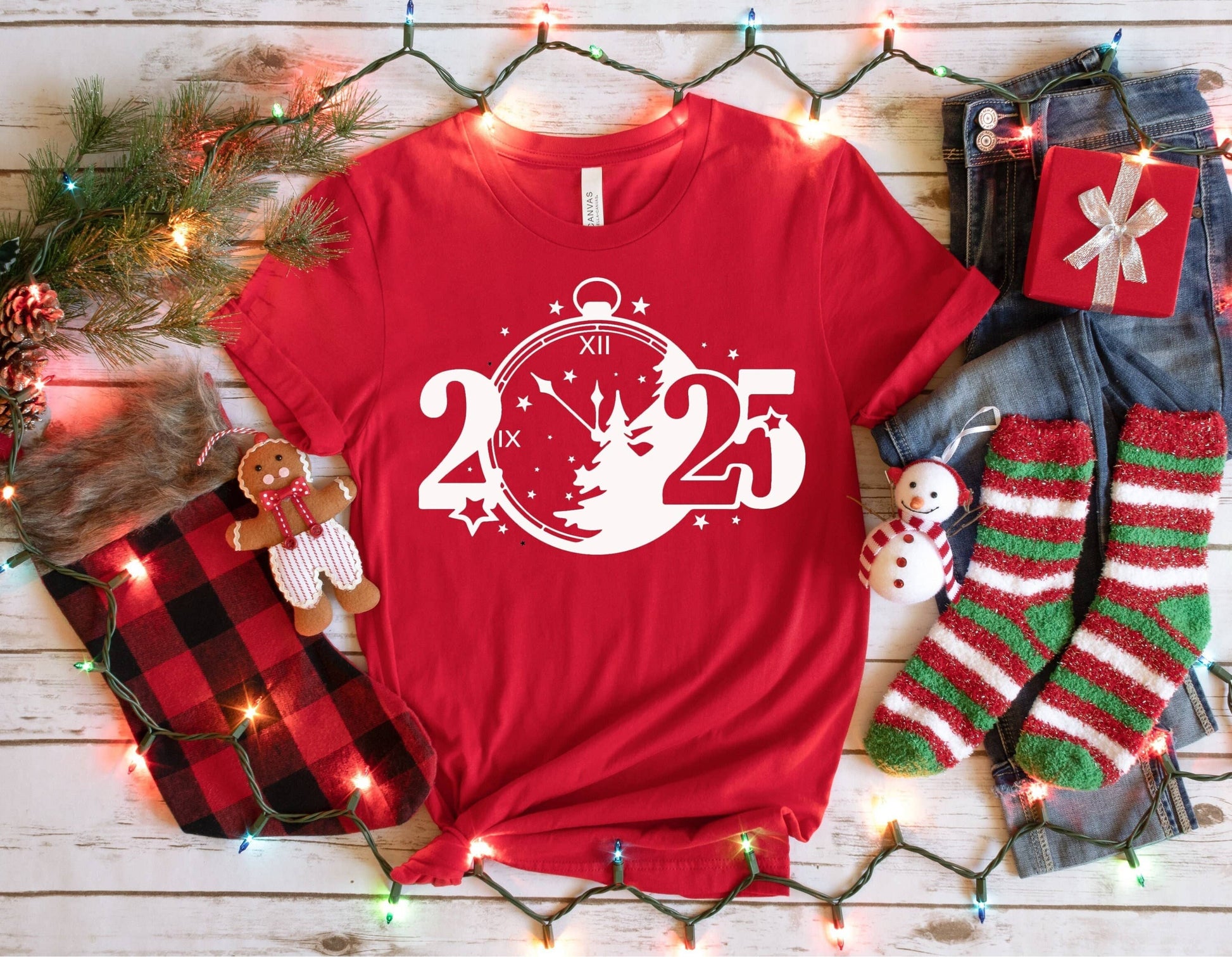 Happy New Year 2025 Party Christmas Shirt Unisex T-shirt, Sweatshirt, Hoodie, Long Sleeve Tee - T-Shirt, Sweatshirt, Hoodie