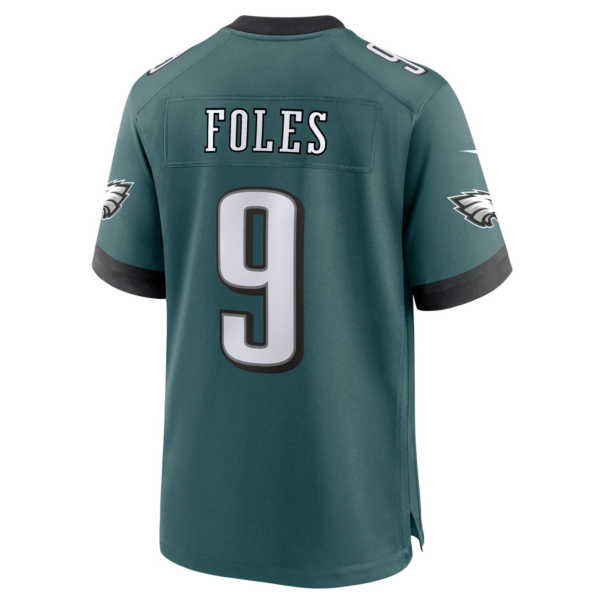 Nick Foles Philadelphia Eagles Team Retired Game Jersey - Midnight Green football jersey product view 3