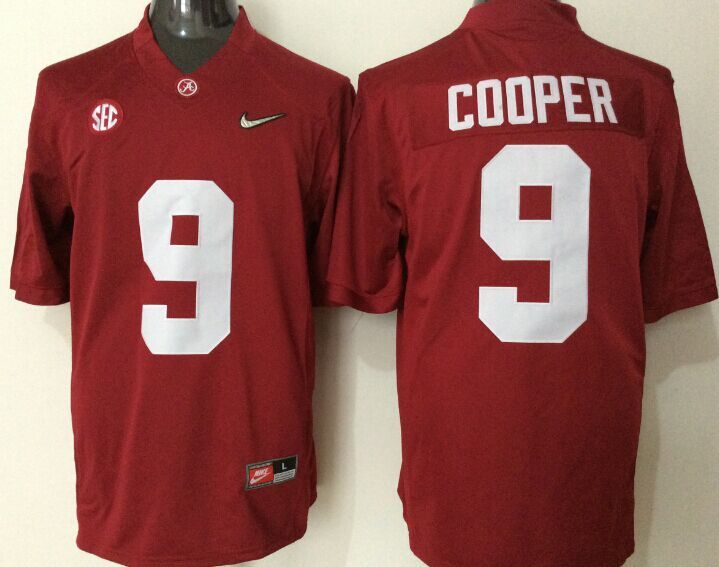 Men's Alabama Crimson Tide Amari Cooper #9 Crimson Player Game Jersey sports jersey product view 1