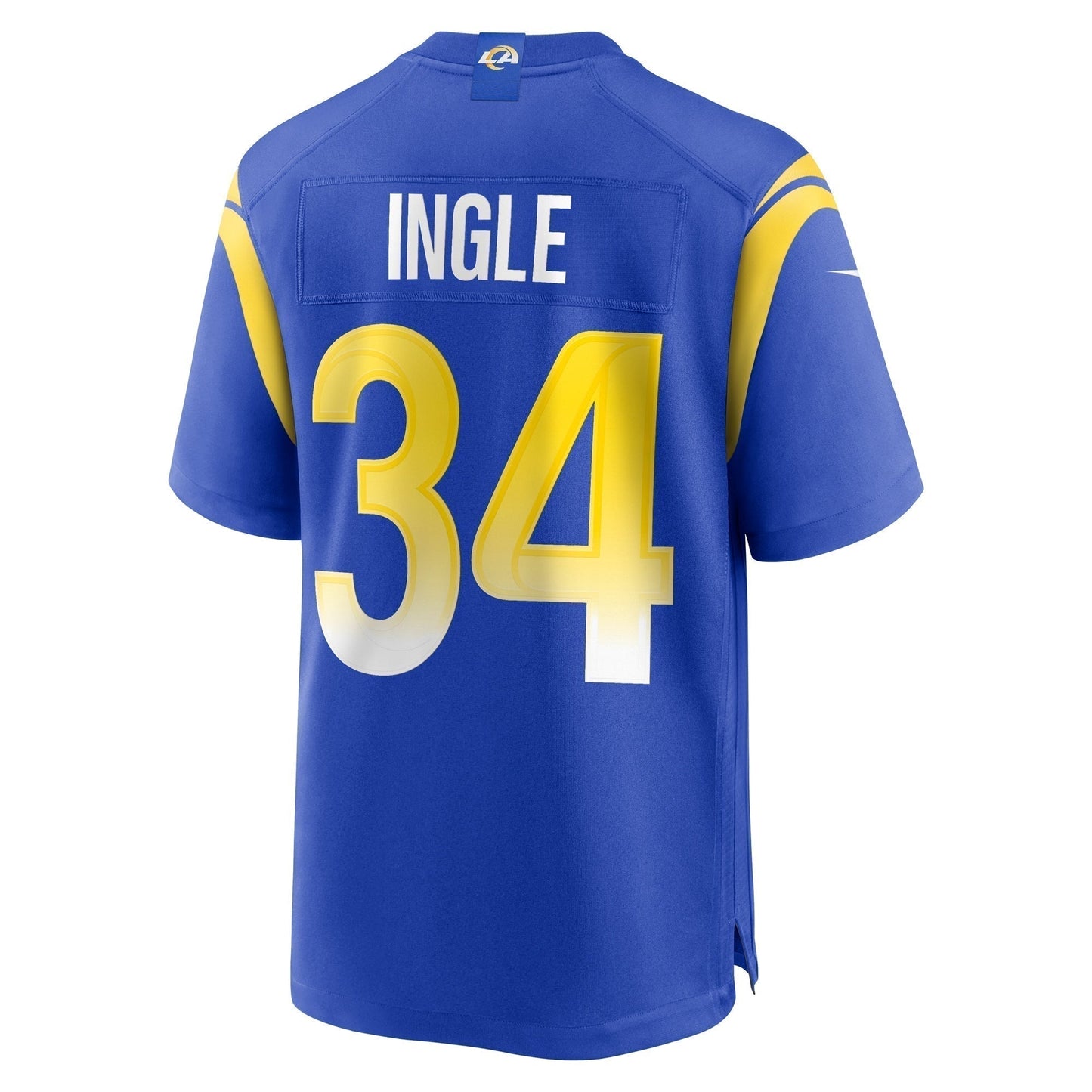 Tanner Ingle Los Angeles Rams Home Game Jersey - Royal football jersey product view 3
