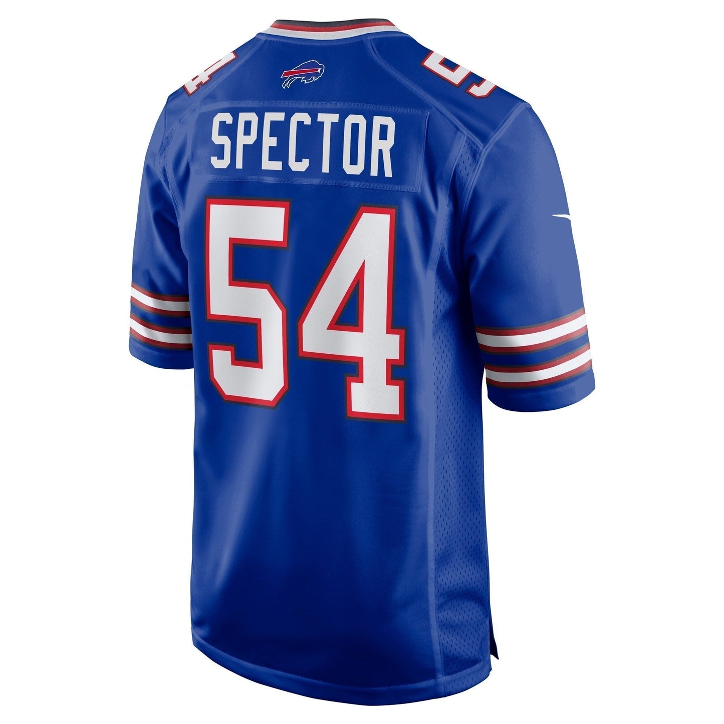 Baylon Spector Buffalo Bills Game Jersey - Royal football jersey product view 3