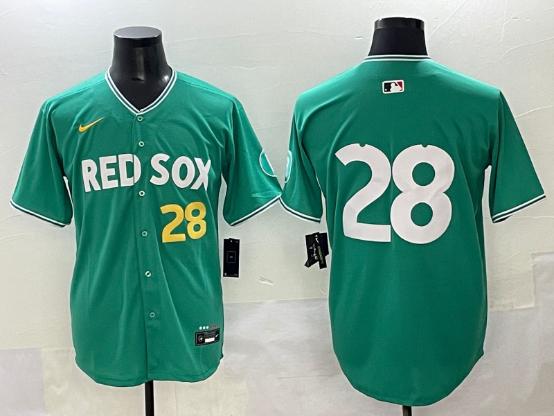 Men's Boston Red Sox Kristian Campbell Green 2025 City Connect Limited Player Jersey baseball jersey product view 1