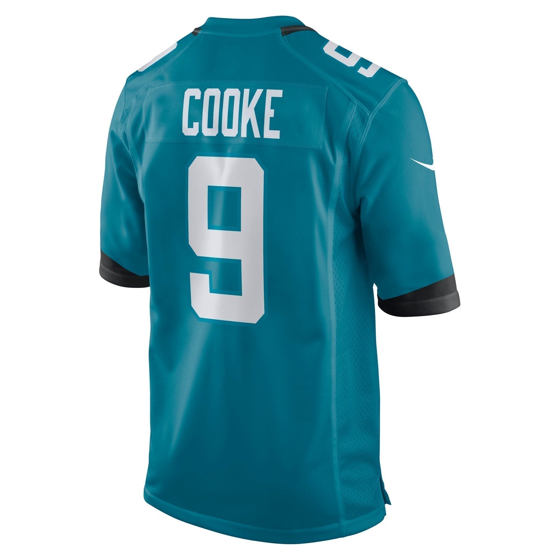 Logan Cooke Jacksonville Jaguars Game Jersey - Teal football jersey product view 3