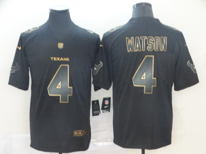 Men's Houston Texans Deshaun Watson #4 Black Player Game Jersey1 football jersey product view 1
