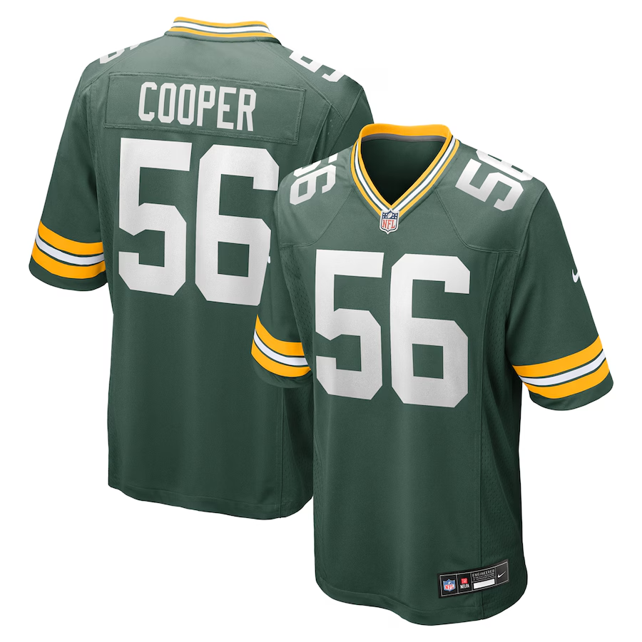 Edgerrin Cooper Green Bay Packers Jersey football jersey product view 1