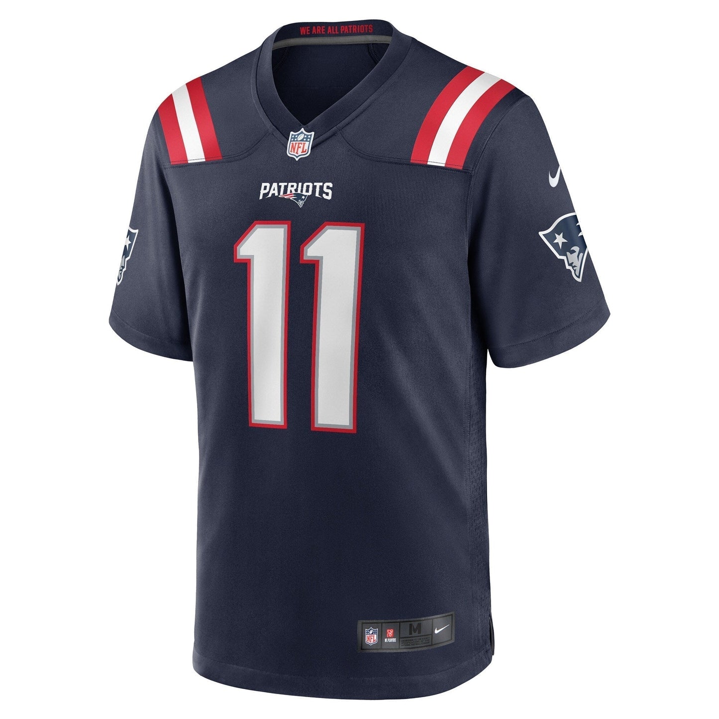 Tyquan Thornton New England Patriots Game Jersey - Navy football jersey product view 2