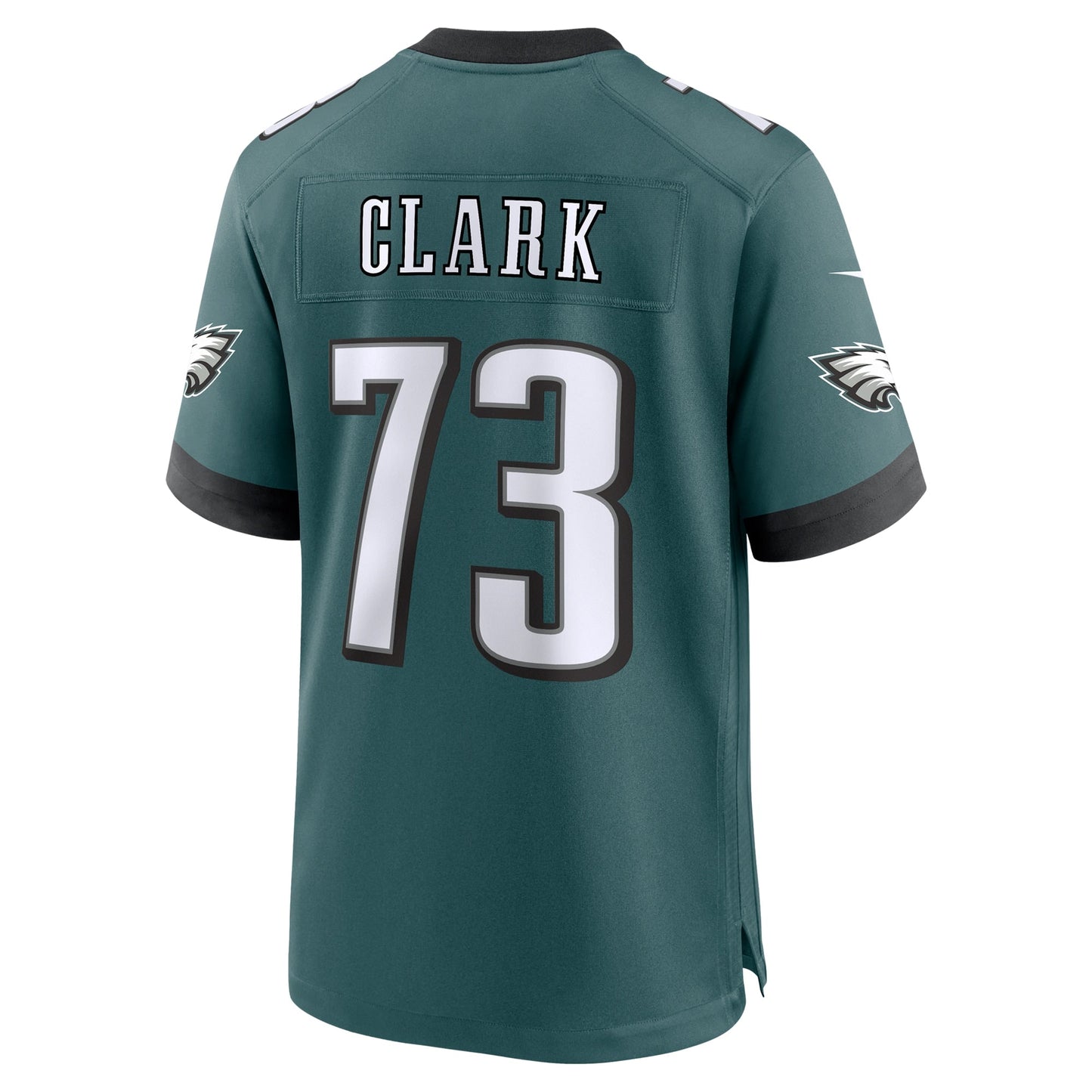 Le'Raven Clark Philadelphia Eagles Team Game Jersey - Midnight Green football jersey product view 3