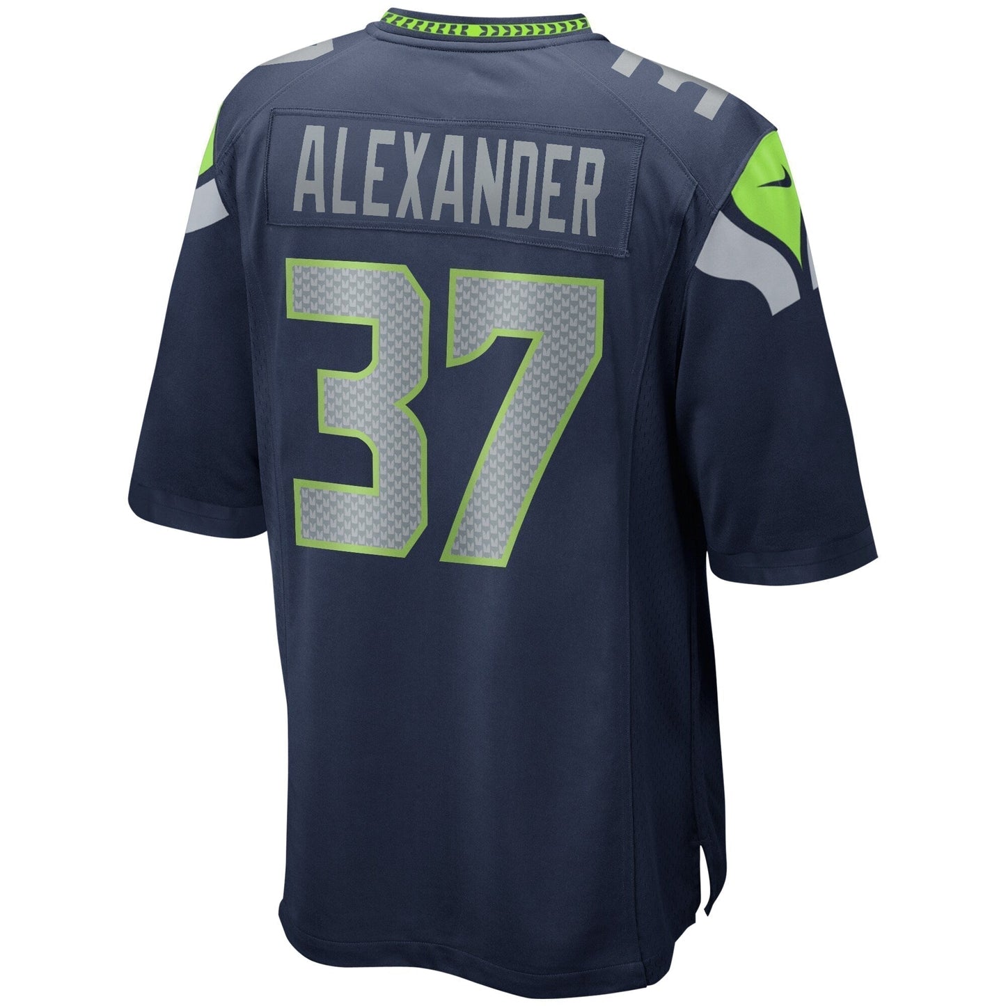 Shaun Alexander Seattle Seahawks Game Retired Jersey - College Navy football jersey product view 3