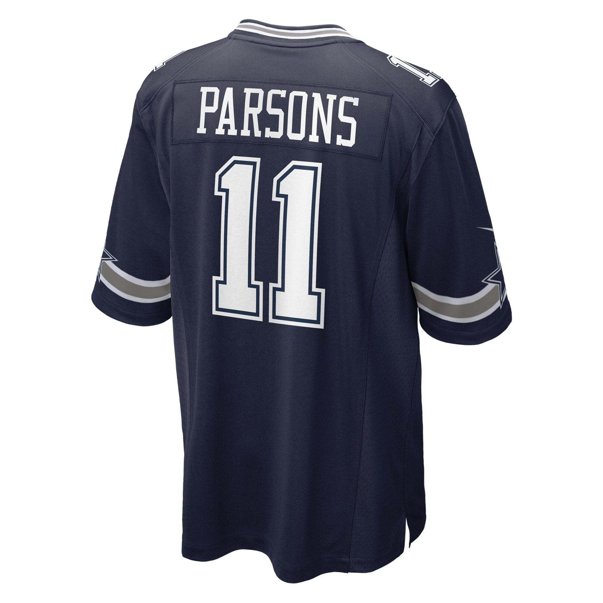 Micah Parsons Dallas Cowboys Game Jersey - Navy football jersey product view 3
