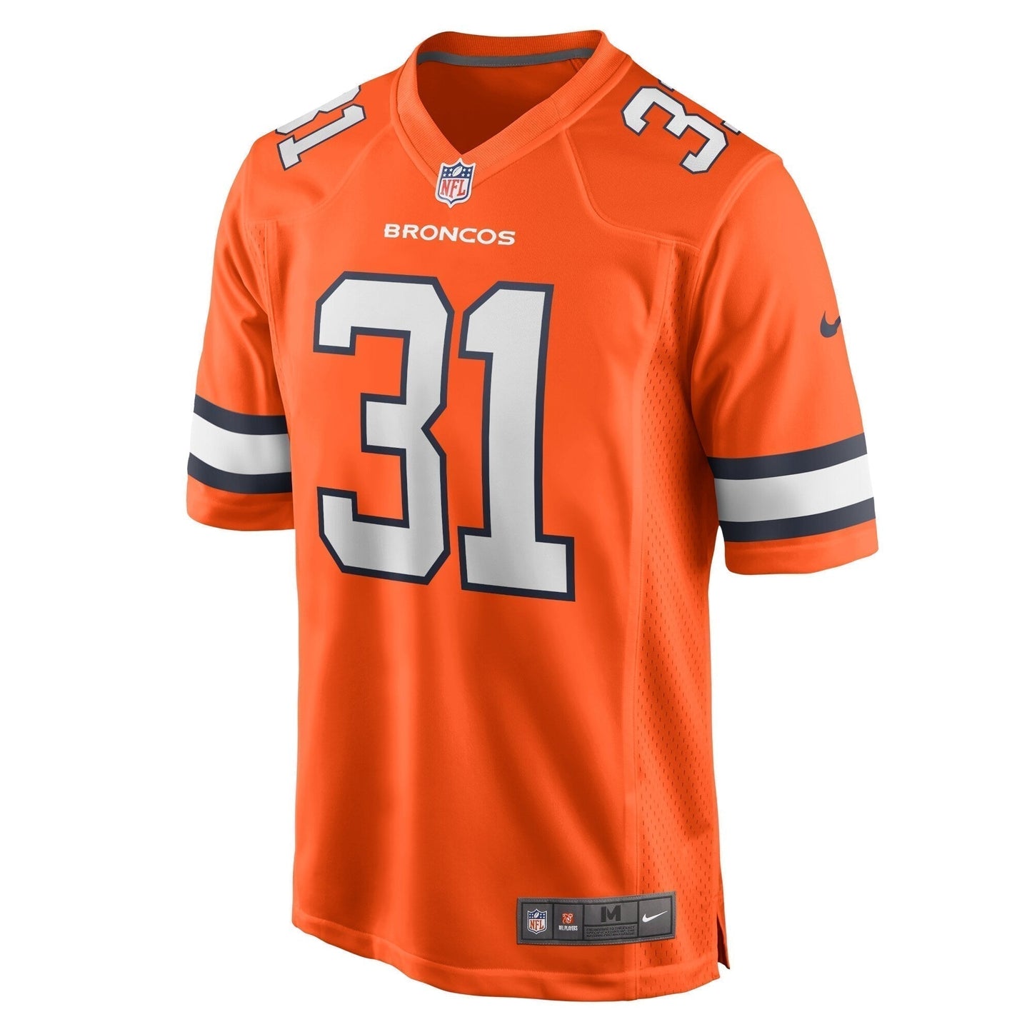 Justin Simmons Denver Broncos Alternate Game Jersey - Orange football jersey product view 2